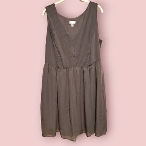 Tevolio Gray Chiffon Bridesmaid/Cocktail Dress